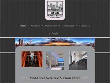 Tablet Screenshot of med-clean-services.com